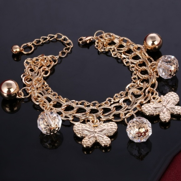 Butterfly charm bracelet - Picture 4 of 5